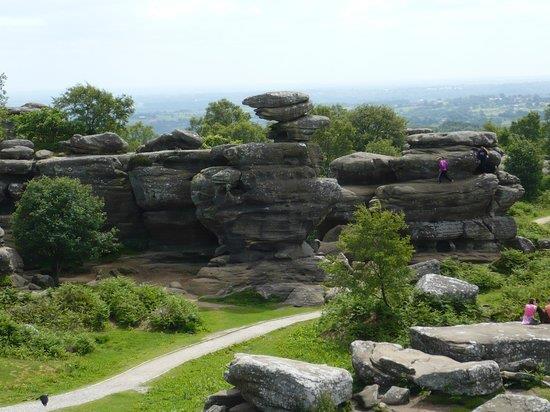 Brimham Rocks as the tourist attraction Brimham Rocks as the tourist attraction