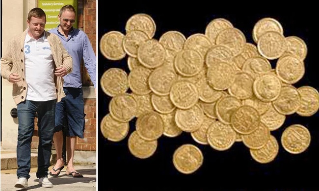 British man found Roman gold coins British man found Roman gold coins