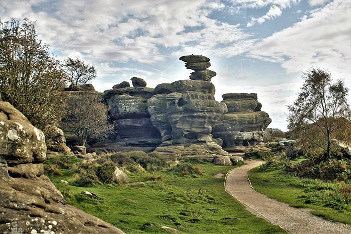 Natural outstanding beauty of North Yorkshire, England- The Brimham Rocks Natural outstanding beauty of North Yorkshire, England- The Brimham Rocks
