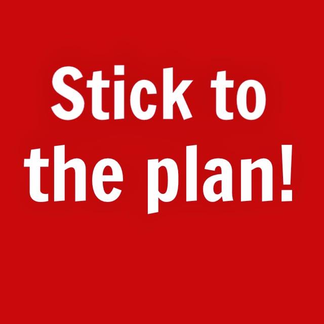 Stick with the Plan Stick with the Plan