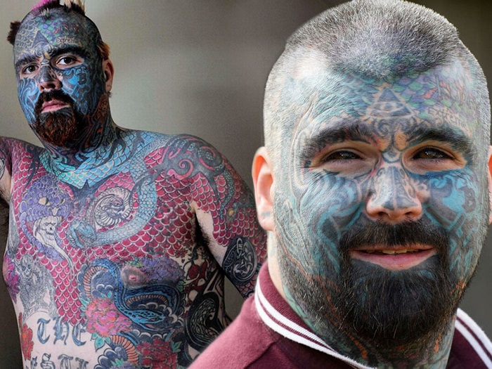 Britain’s most tattooed man said he has always been treated differently