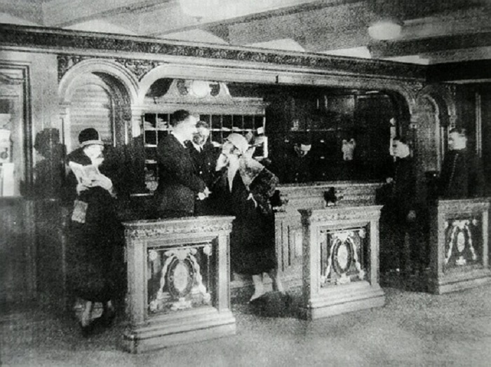 He was working in the Purser’s Office on the Titanic