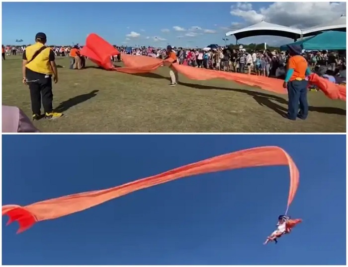 The main attraction was going to be the large ‘candy kite.’ The main attraction was going to be the large ‘candy kite.’