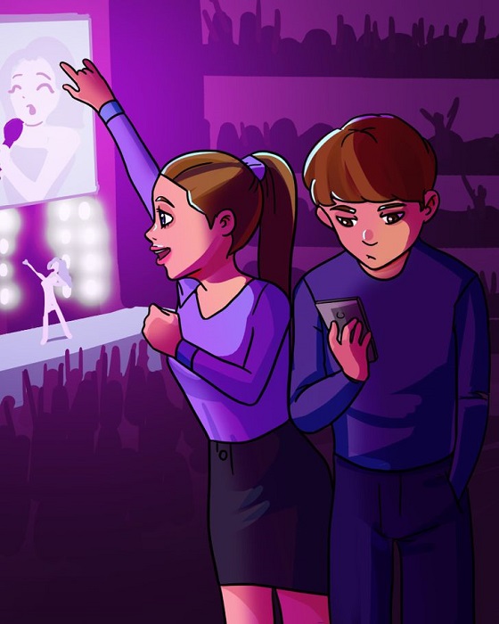 A lack of eye contact, interruptions, and lateness 