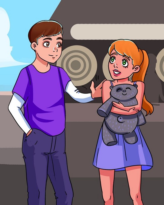 Slaps on the back in good spirit