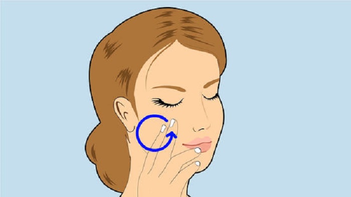 Next is under the eyes Next is under the eyes