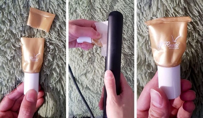 When a tube of cream is nearly empty, and you don’t want to throw it away 