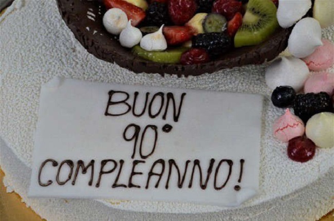 The soldiers sang her “Happy Birthday to you” in English and Italian The soldiers sang her “Happy Birthday to you” in English and Italian