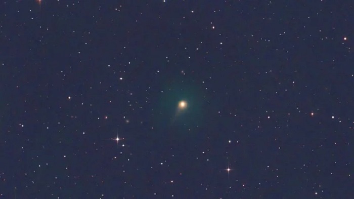 If you can spot Mars in the sky, the comet can be seen next to it