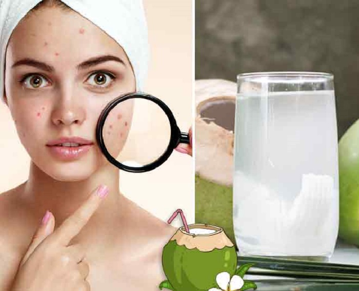To tighten saggy skin: use green coconut water