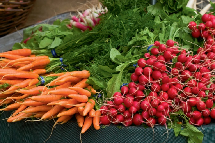 Red and orange vegetables