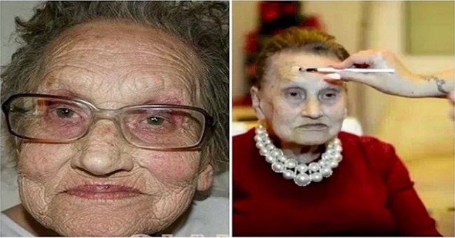 This Grandma takes the power of makeup to another level!