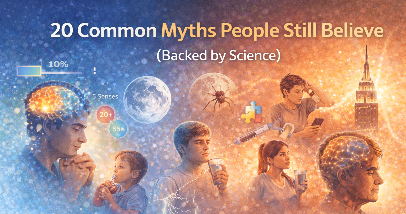 20 Common Myths People Still Believe